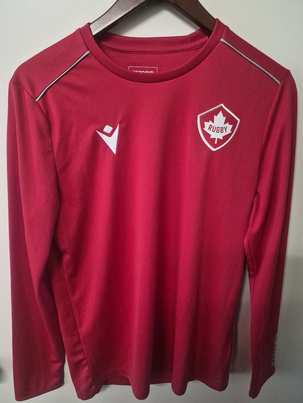 Macron Rugby Canada Men's Medium Long Sleeve Training Shirt